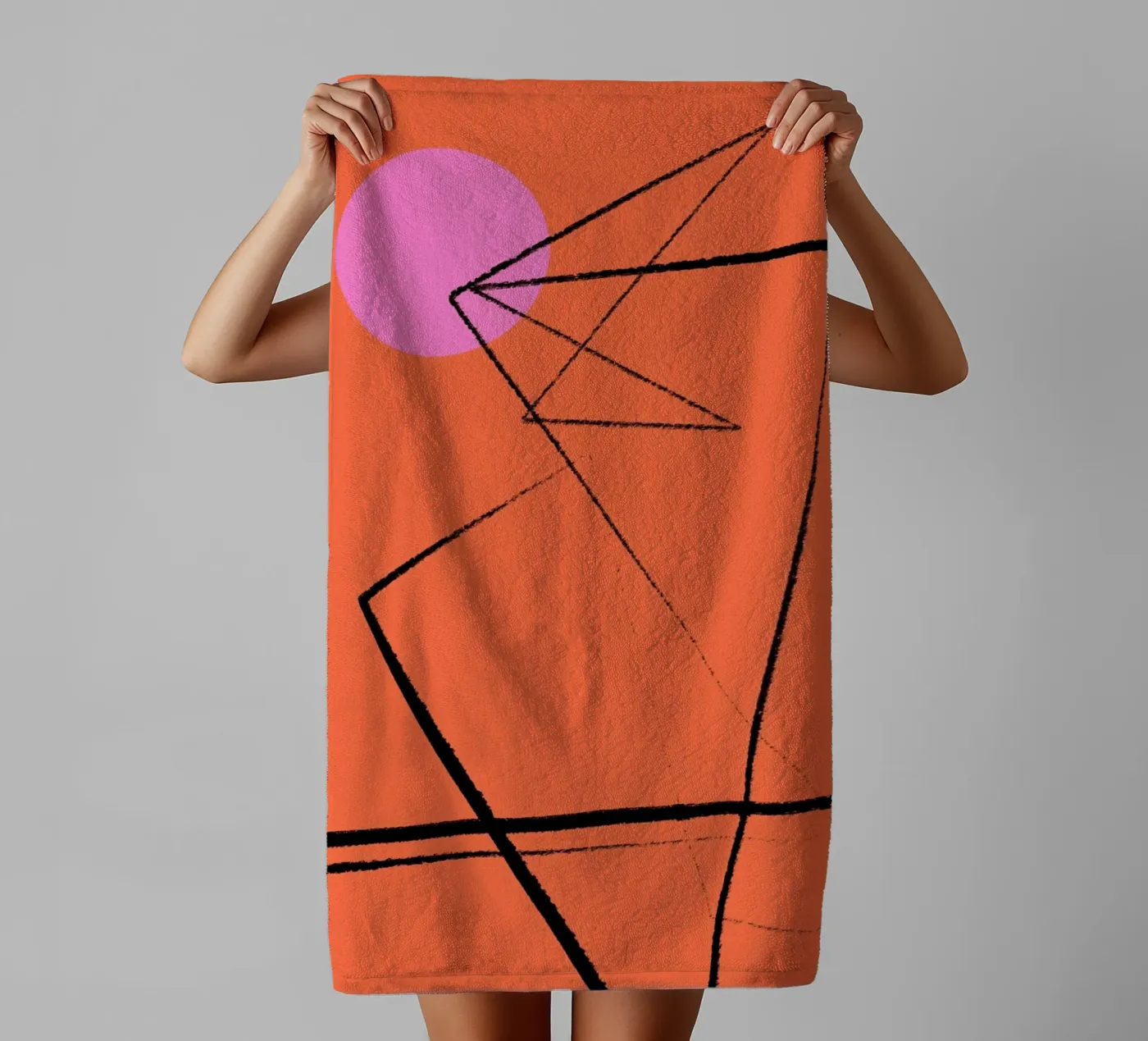 Angular Lines No 15 towel by treechild