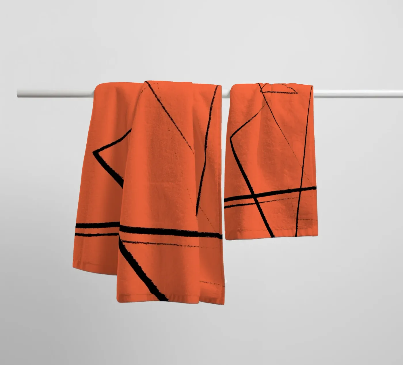 Angular Lines No 15 badhanddoek van treechild