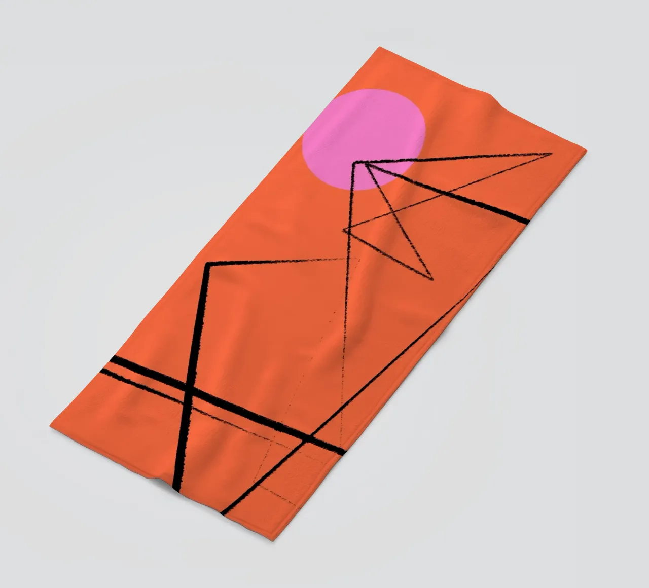Angular Lines No 15 Strandtuch von treechild