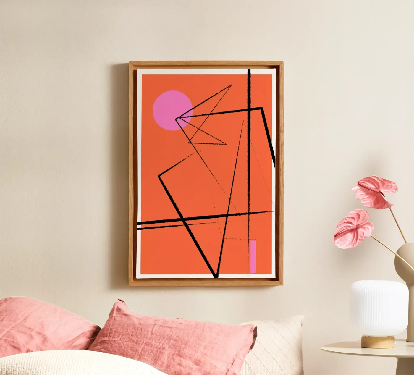 Angular Lines No 15 canvas by treechild
