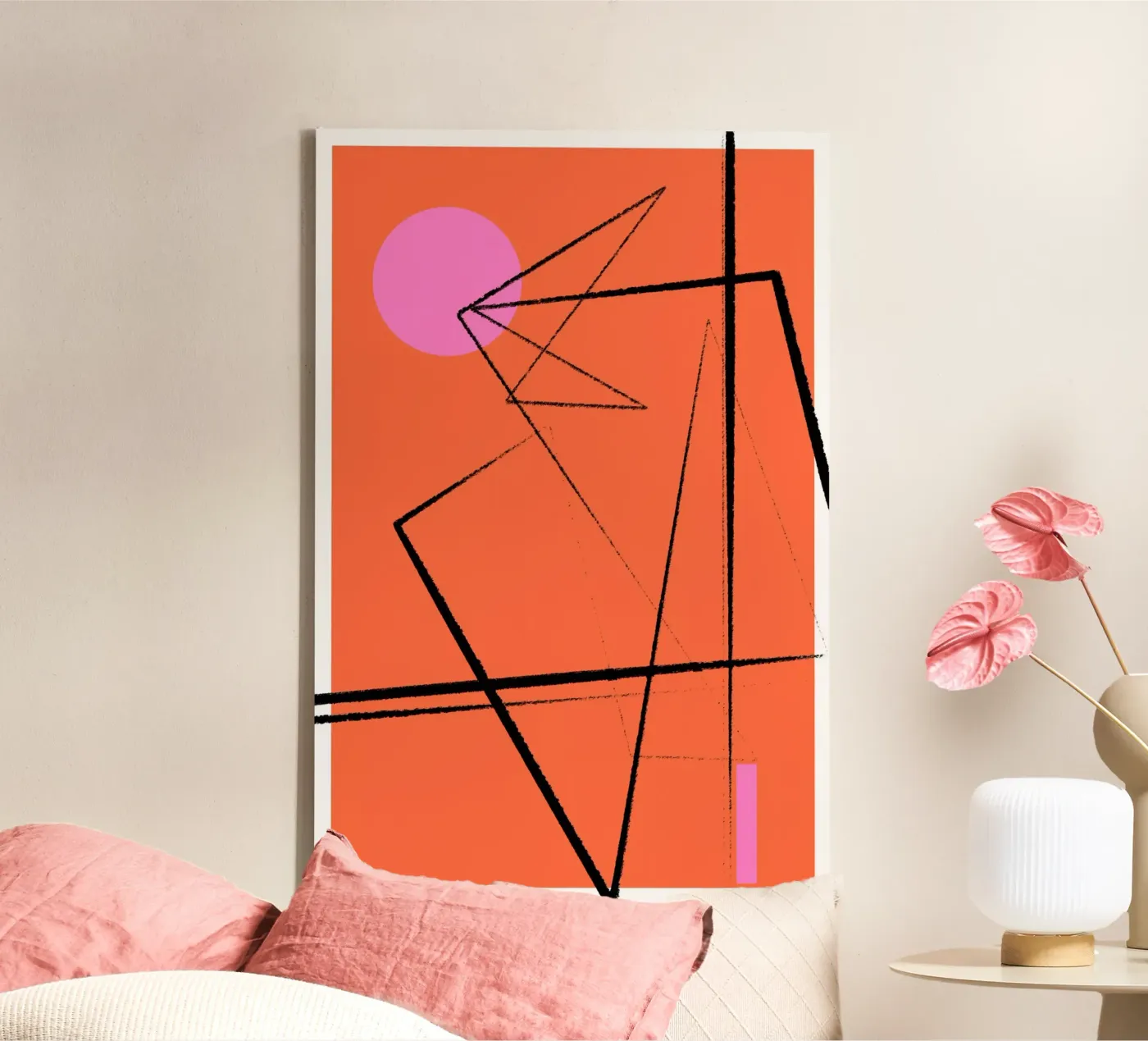 Angular Lines No 15 canvas van treechild