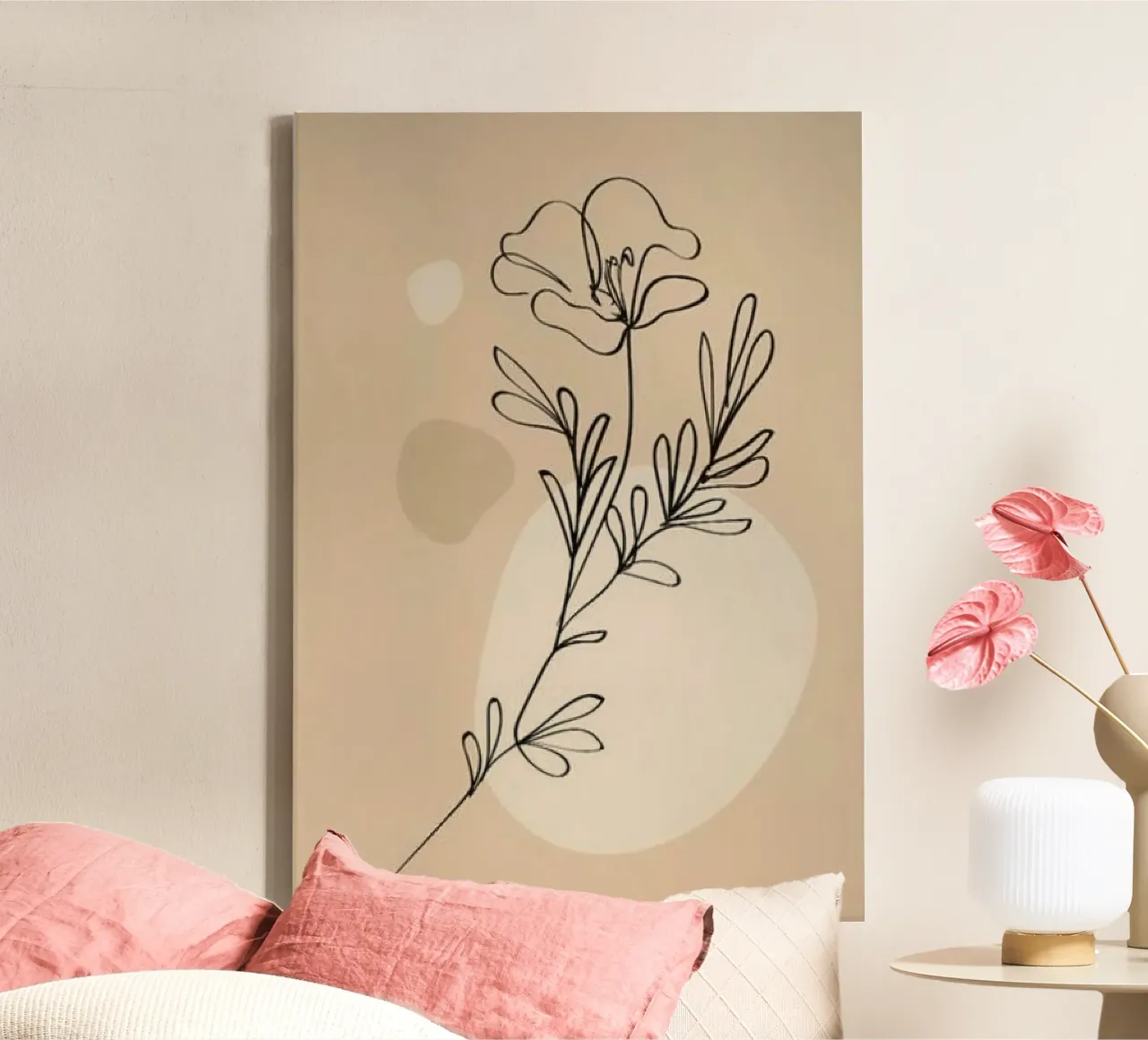 leaf shape tela con Cornice a cassetta da huminity