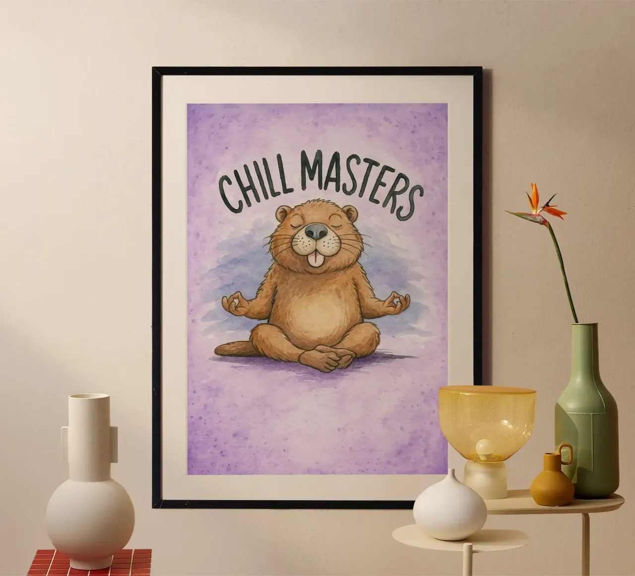 capibara chill master poster da cepeducks