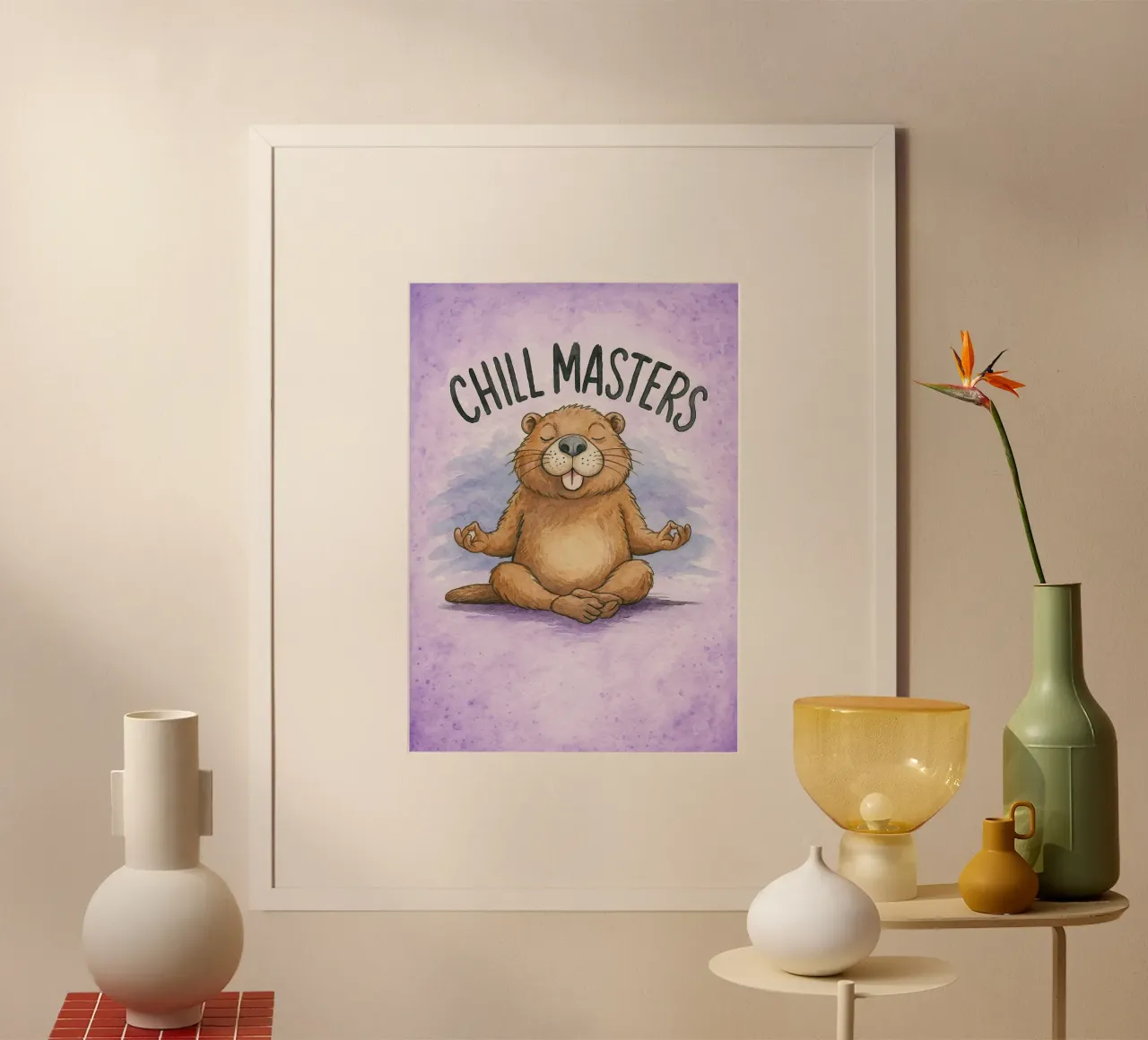 capibara chill master poster da cepeducks