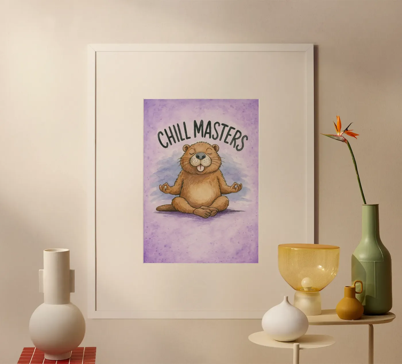 capybara chill master poster da cepeducks