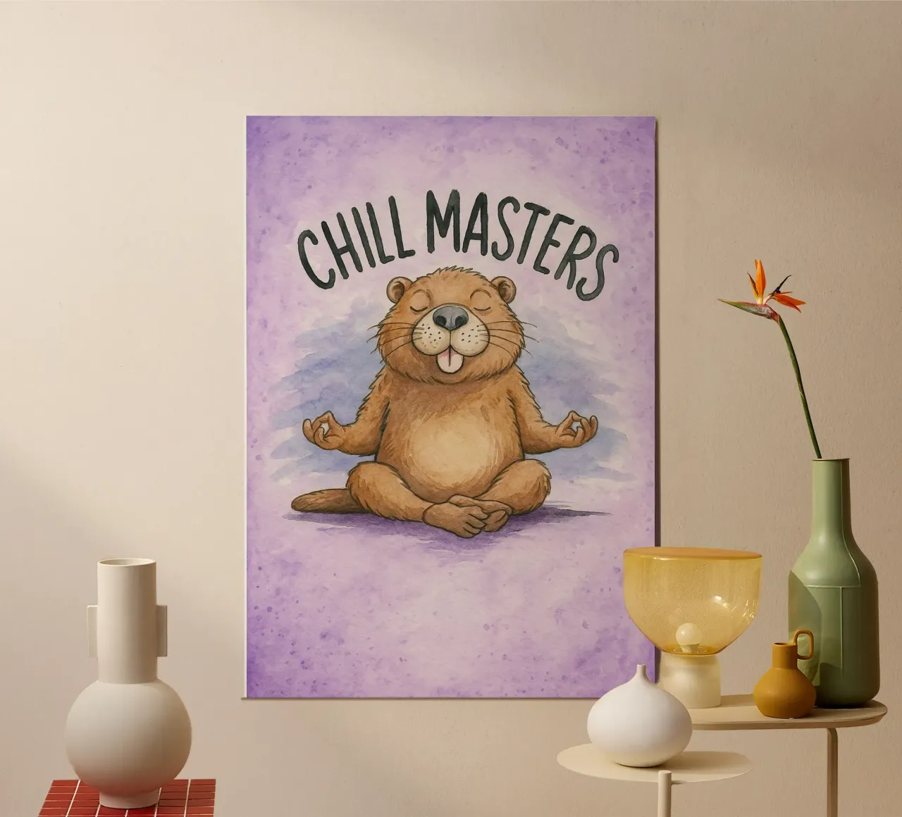 capibara chill master poster da cepeducks