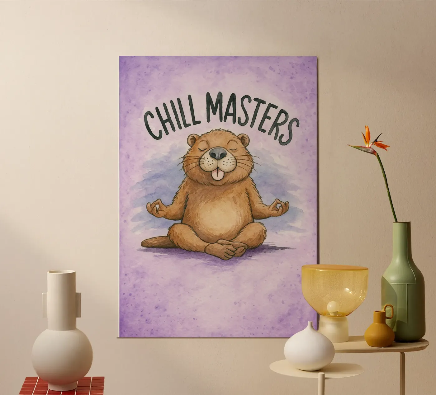 capybara chill master poster da cepeducks