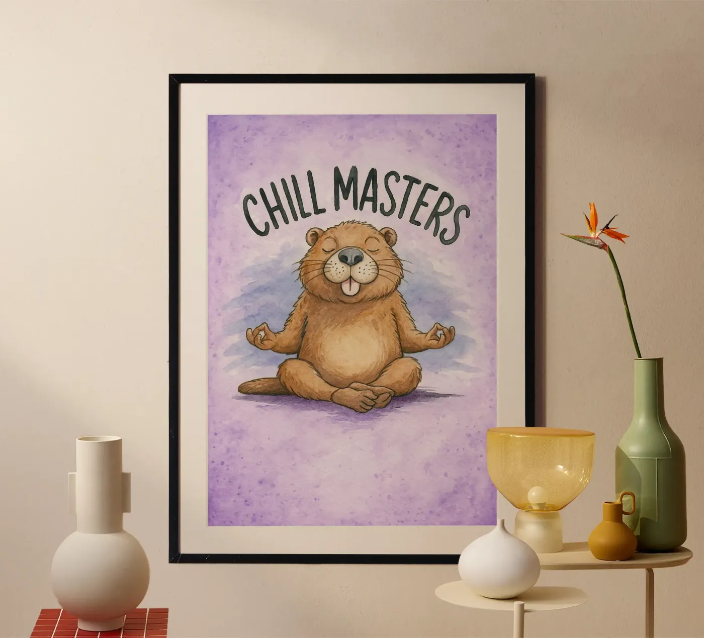 capybara chill master poster da cepeducks