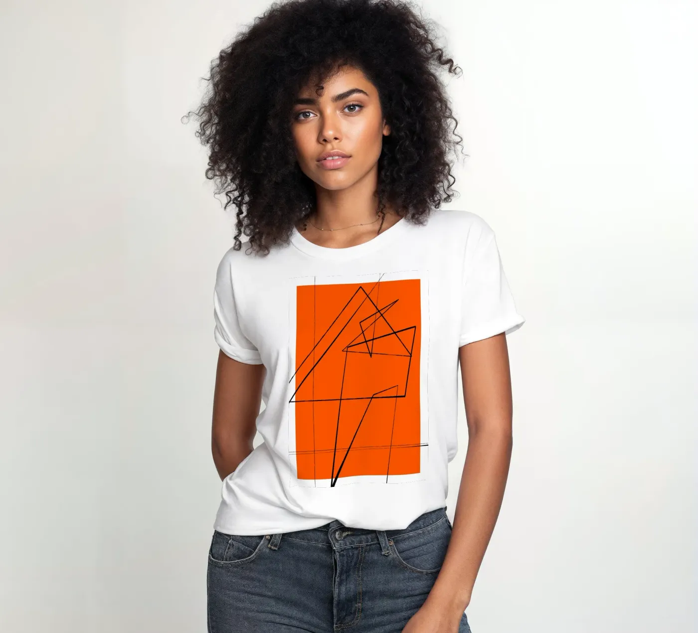 Angular Lines No 6 t-shirt da donna da treechild