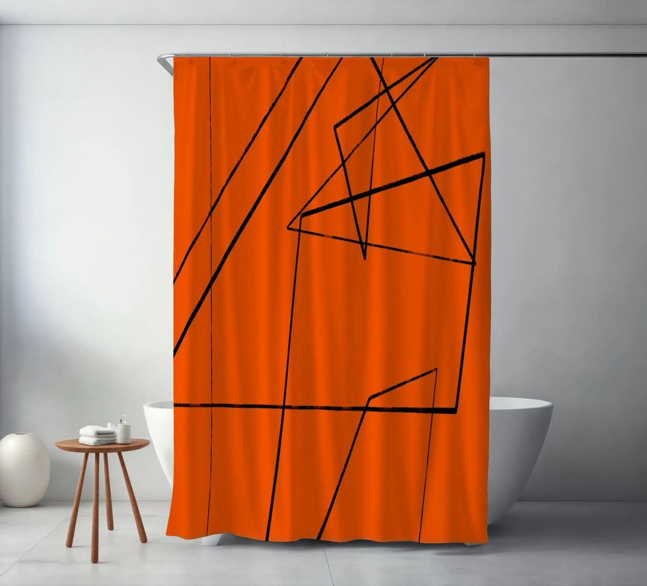 Angular Lines No 6 tenda da doccia da treechild