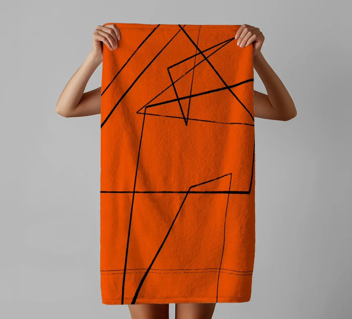 Angular Lines No 6 badhanddoek van treechild