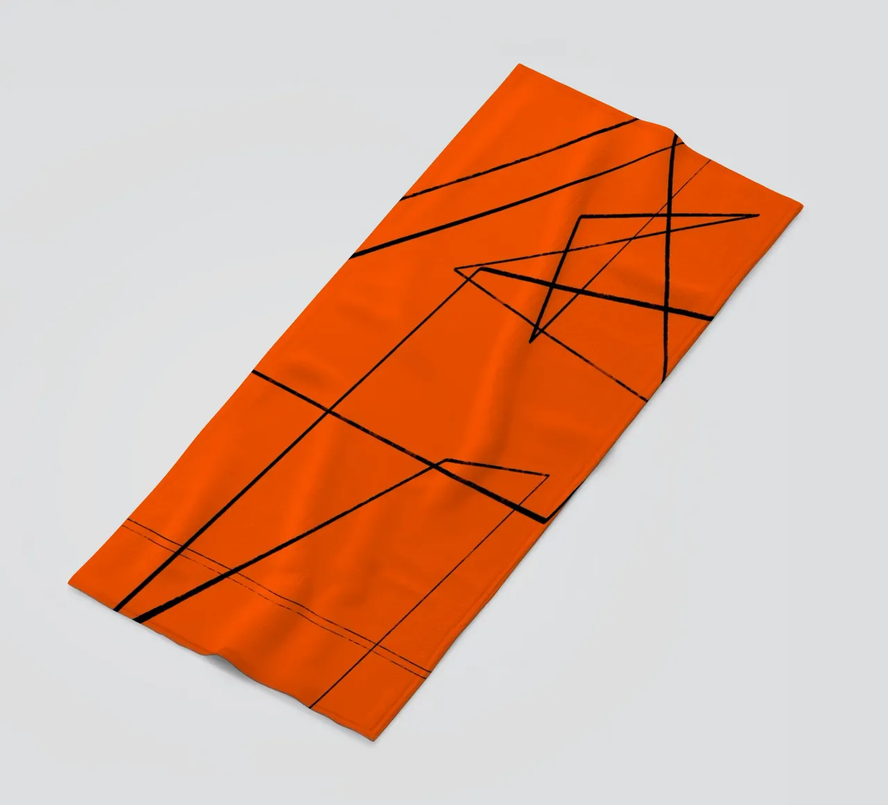 Angular Lines No 6 Strandtuch von treechild