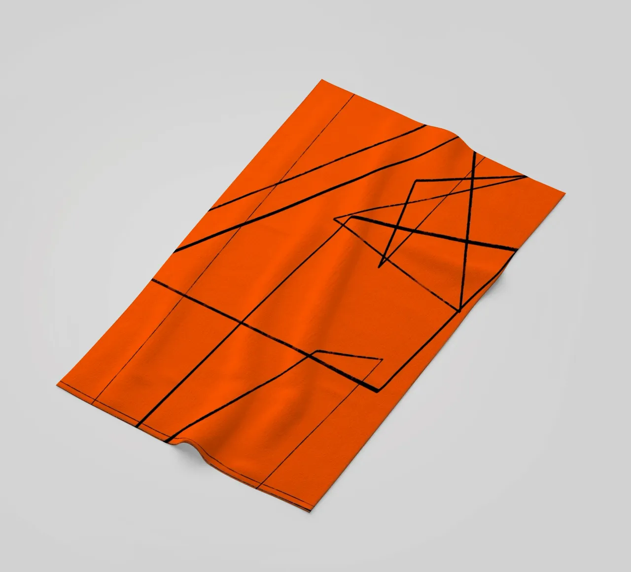 Angular Lines No 6 strandhanddoek van treechild