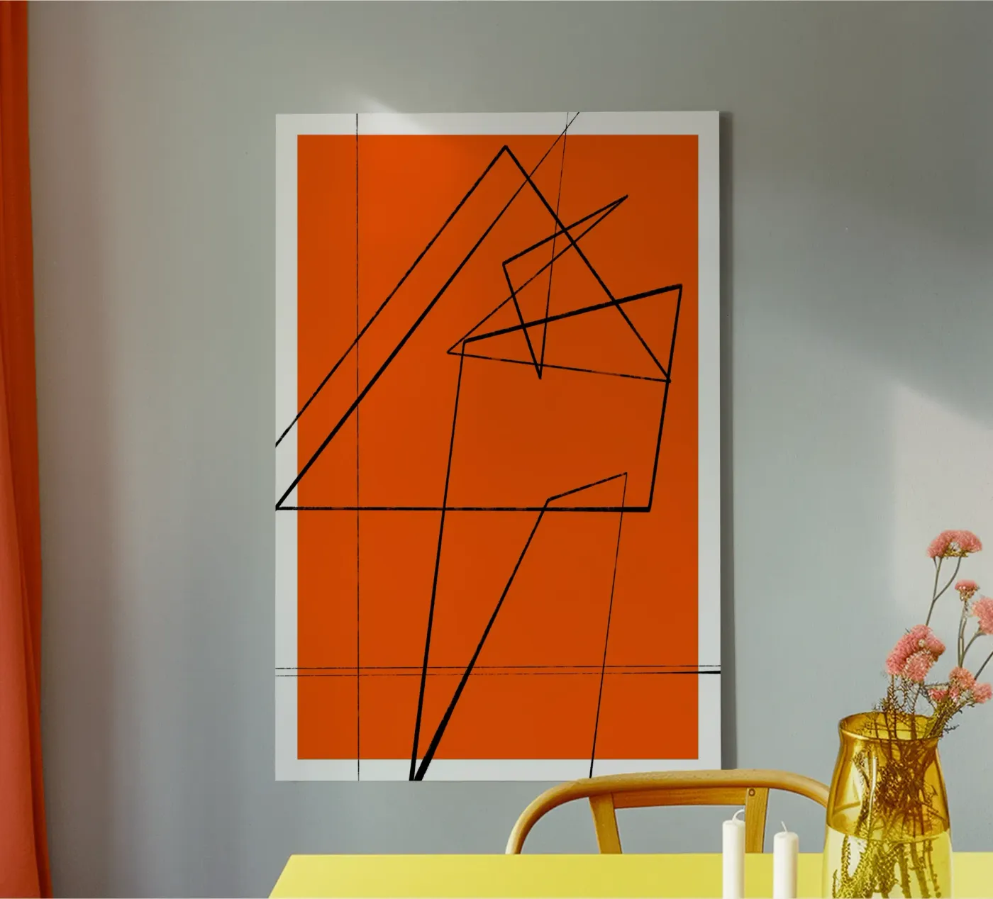 Angular Lines No 6 canvas van treechild