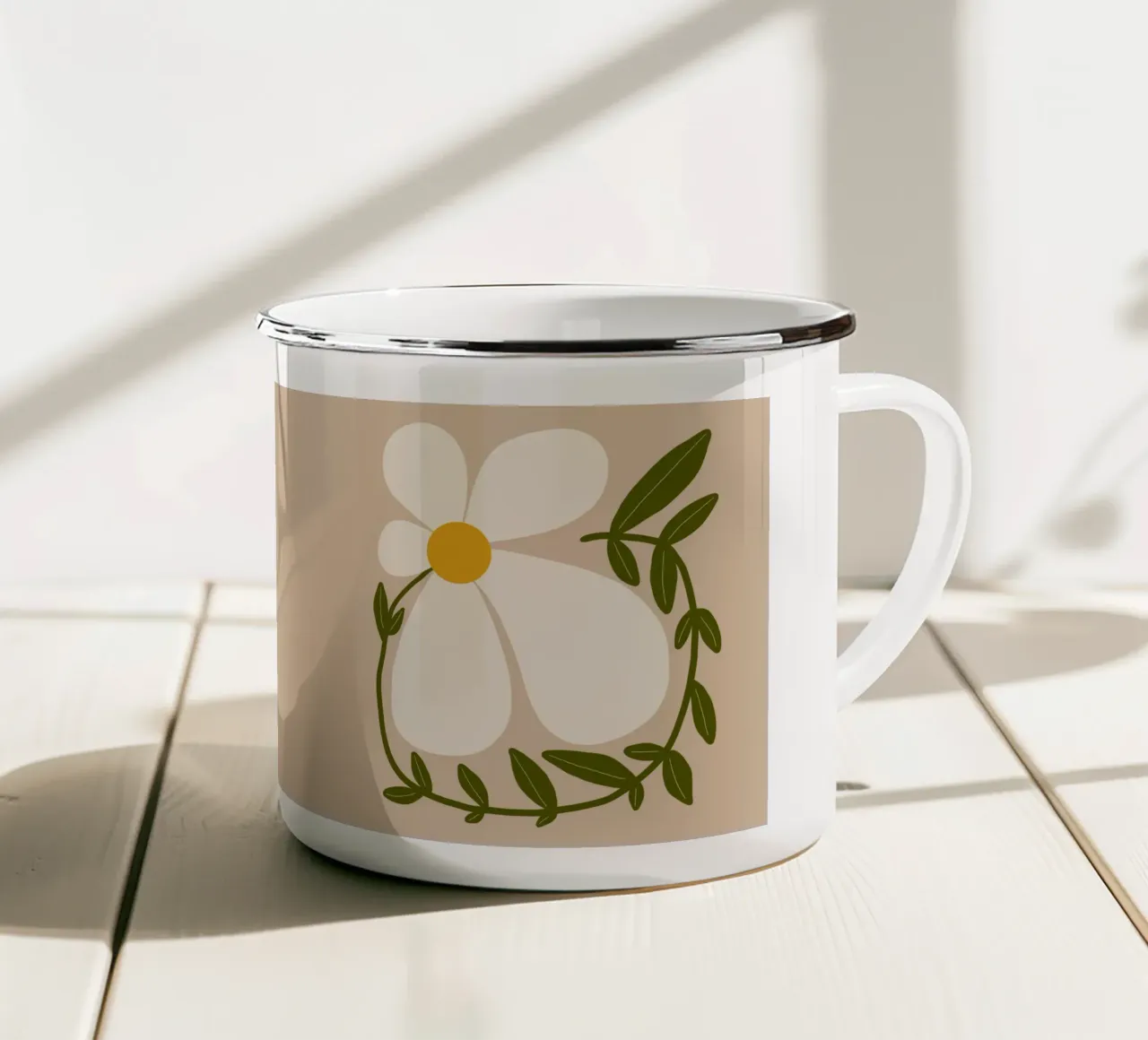 Flower hug tazza in smalto da TijanaArtStudio88