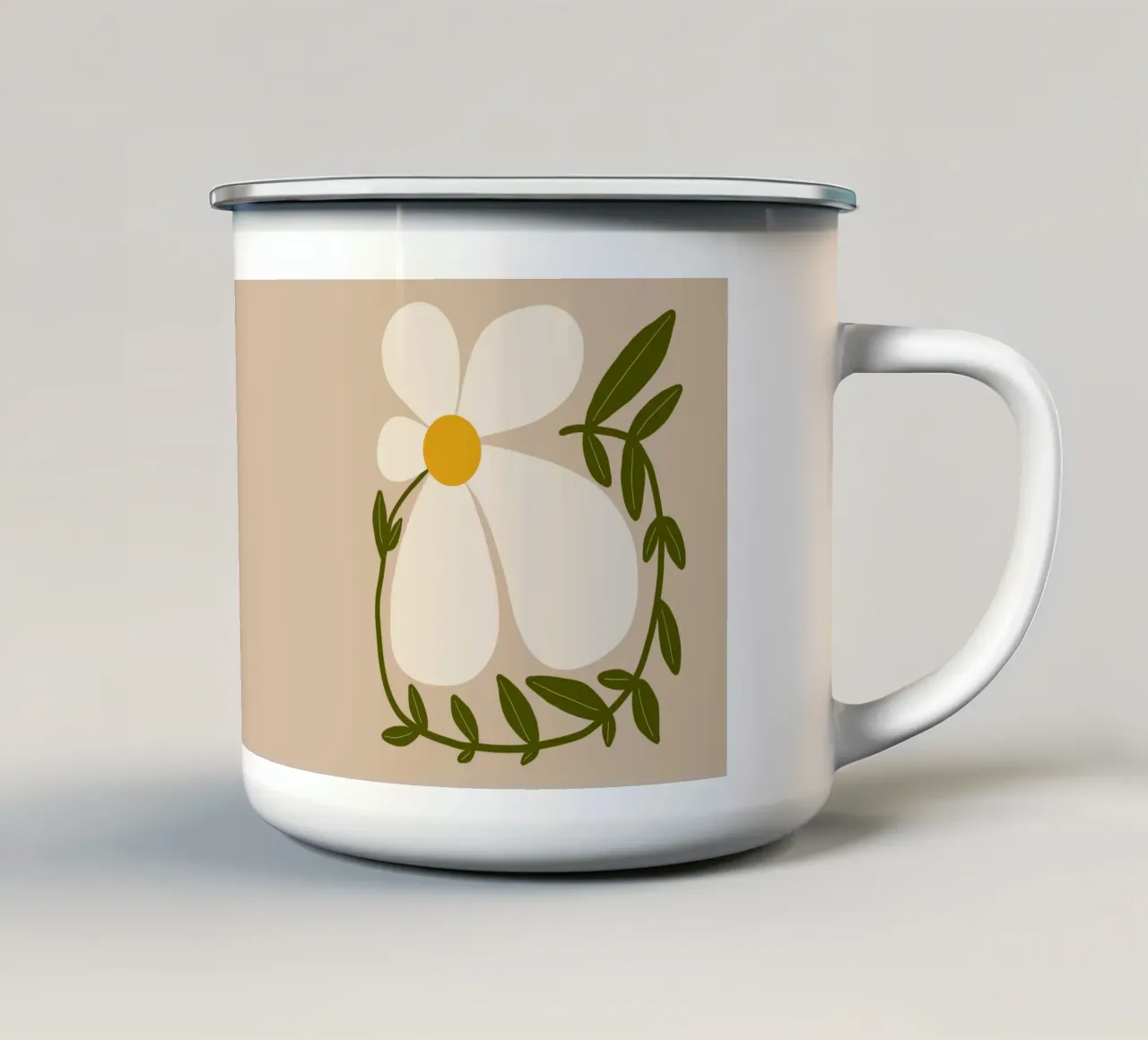 Flower hug tazza in smalto da TijanaArtStudio88