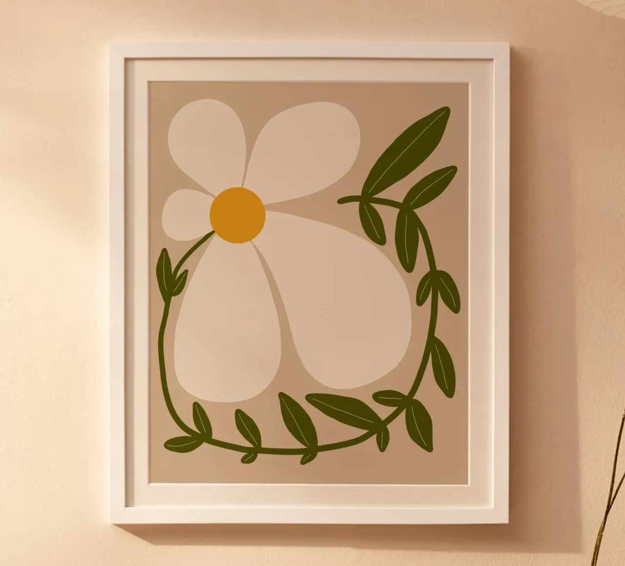 Flower hug poster con telaio in plastica da TijanaArtStudio88