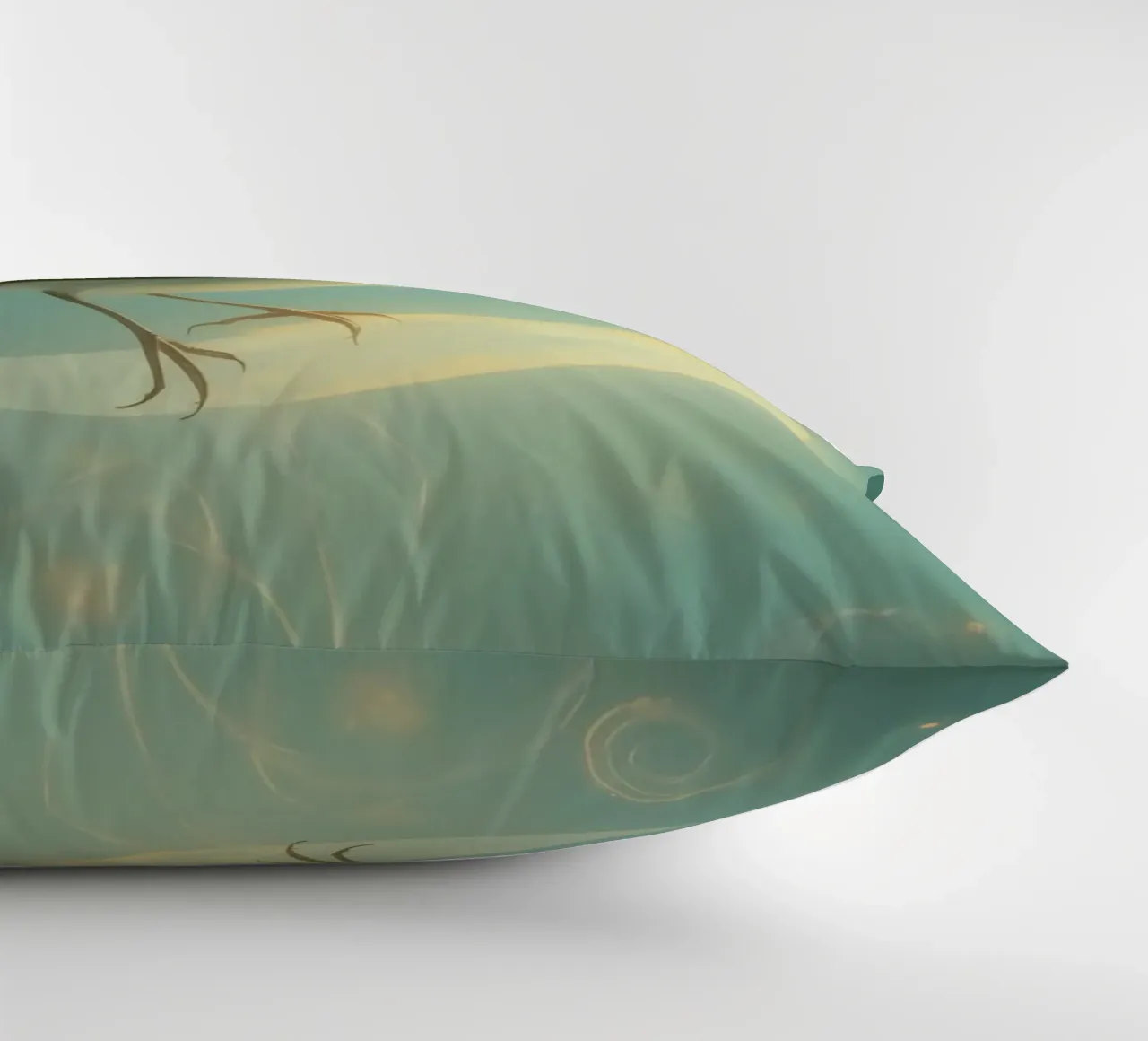 Uccello bianco su luna crescente cuscino da DesignDoodle