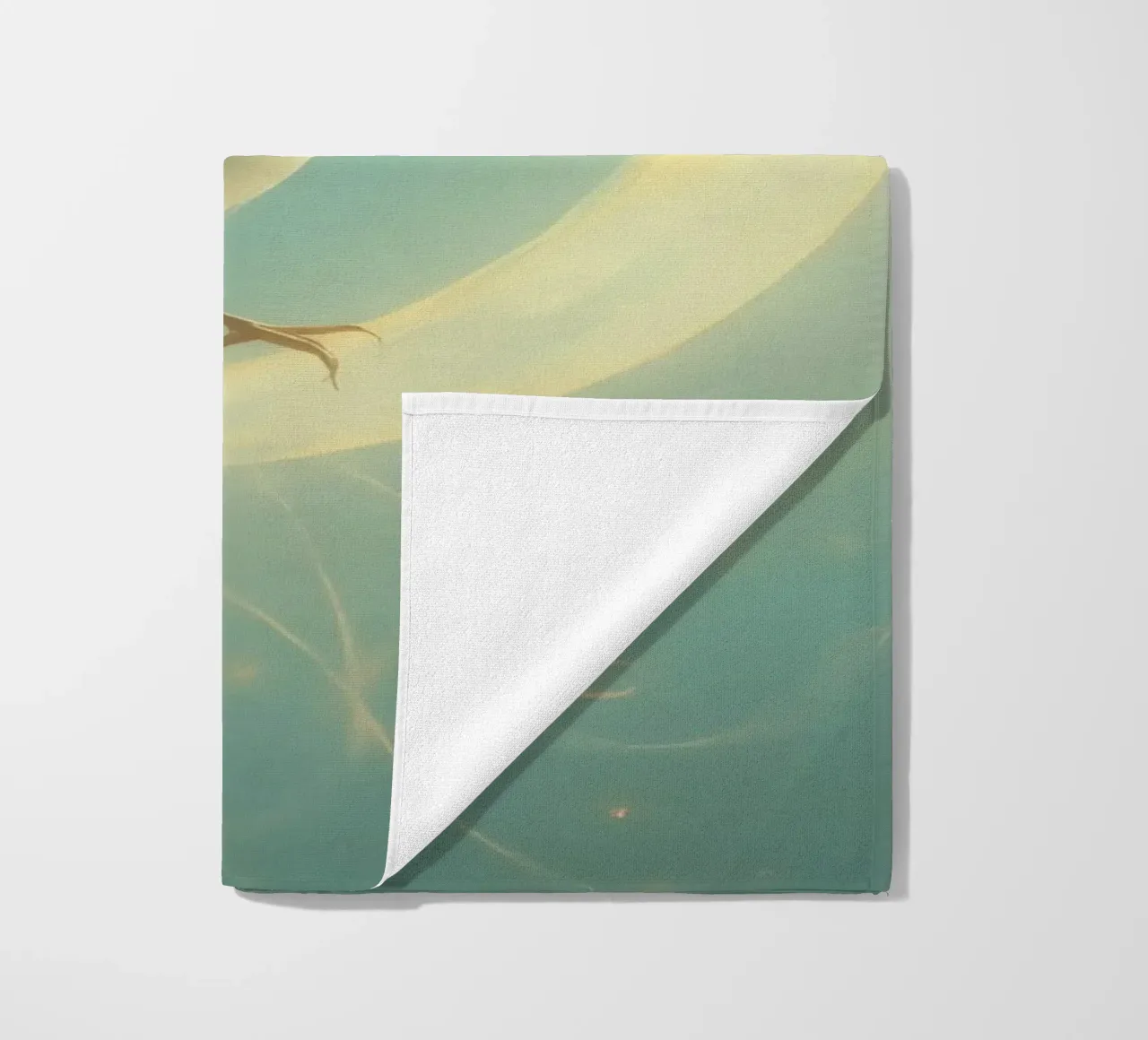 Uccello bianco su luna crescente telo mare da DesignDoodle