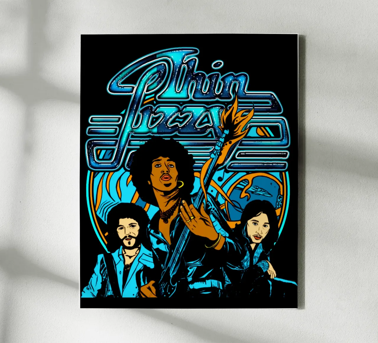 Stile retrò Rock Thin Lizzy tela con Cornice a cassetta da imstildreaming