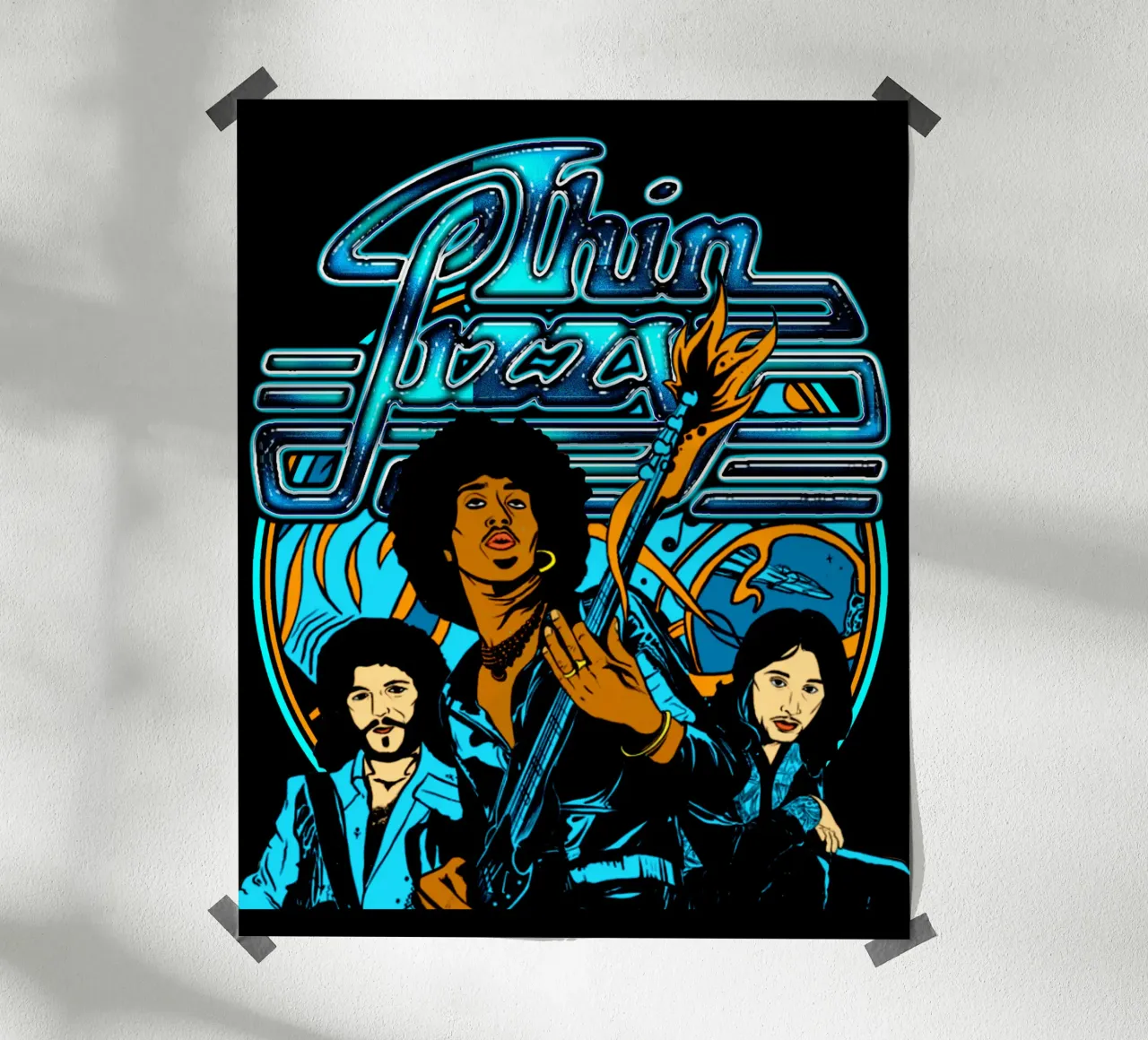 Stile retrò Rock Thin Lizzy poster con telaio in plastica da imstildreaming