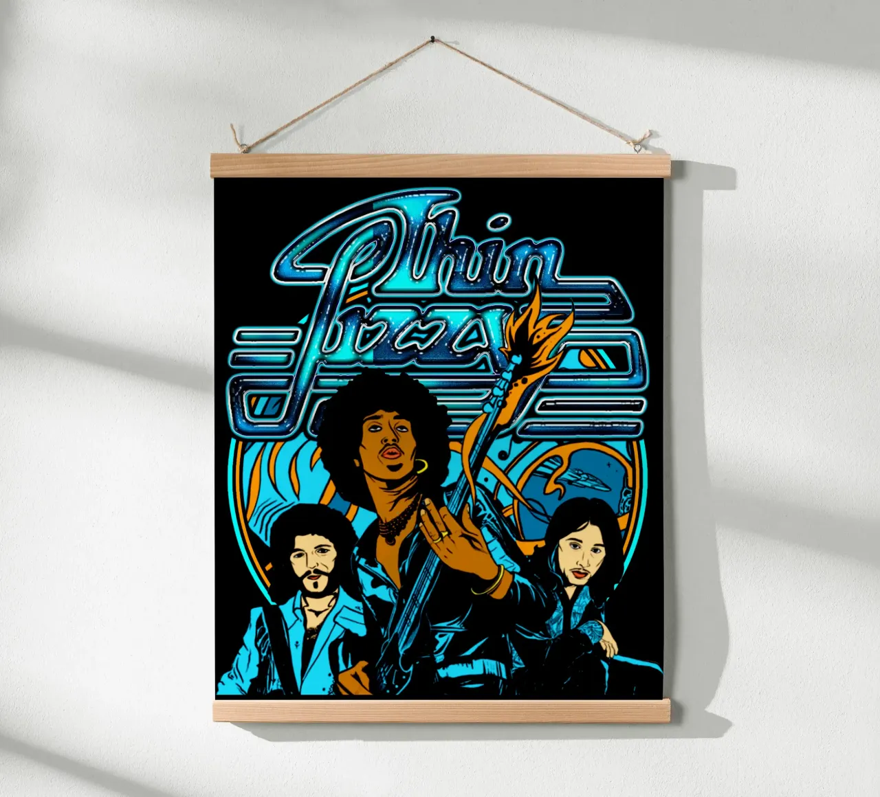 Stile retrò Rock Thin Lizzy poster con telaio in plastica da imstildreaming