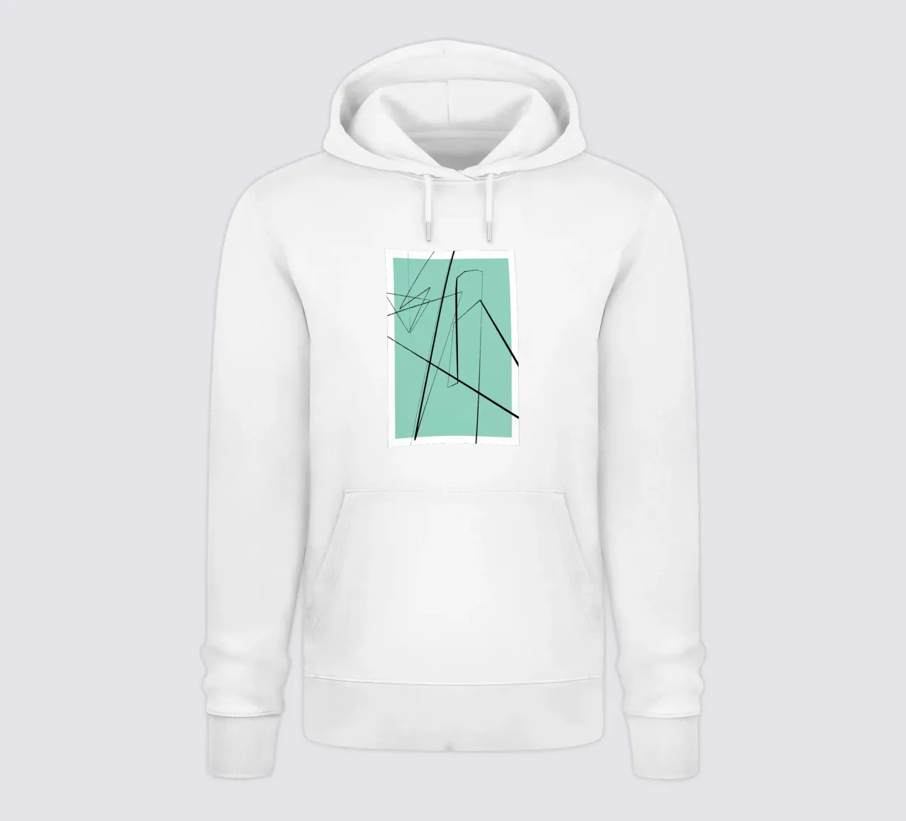 Angular Lines No 3 felpa con cappuccio da treechild