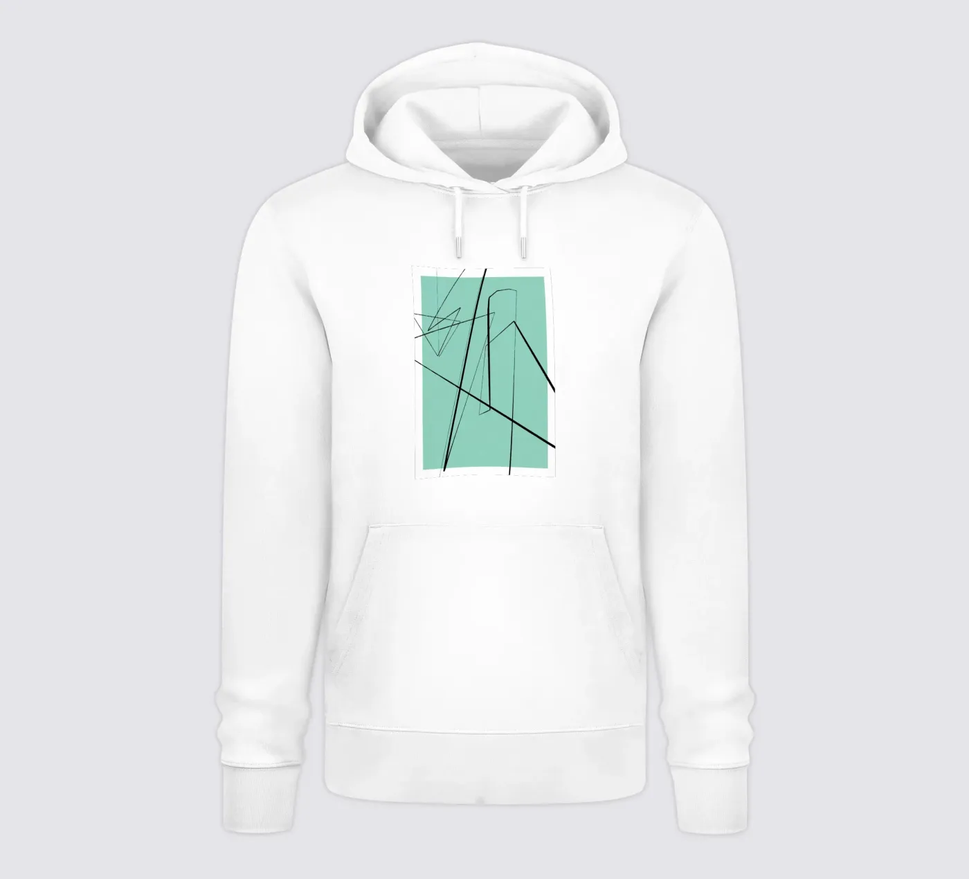 Angular Lines No 3 felpa con cappuccio da treechild