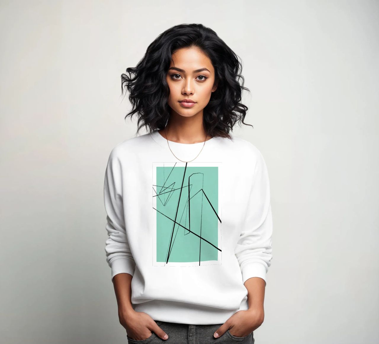 Angular Lines No 3 Sweatshirt von treechild