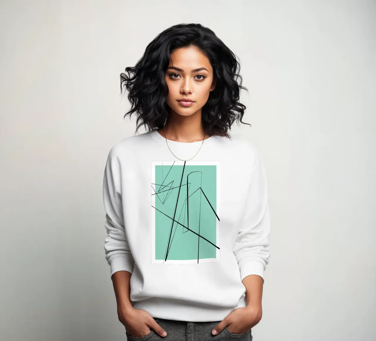 Angular Lines No 3 Sweatshirt von treechild