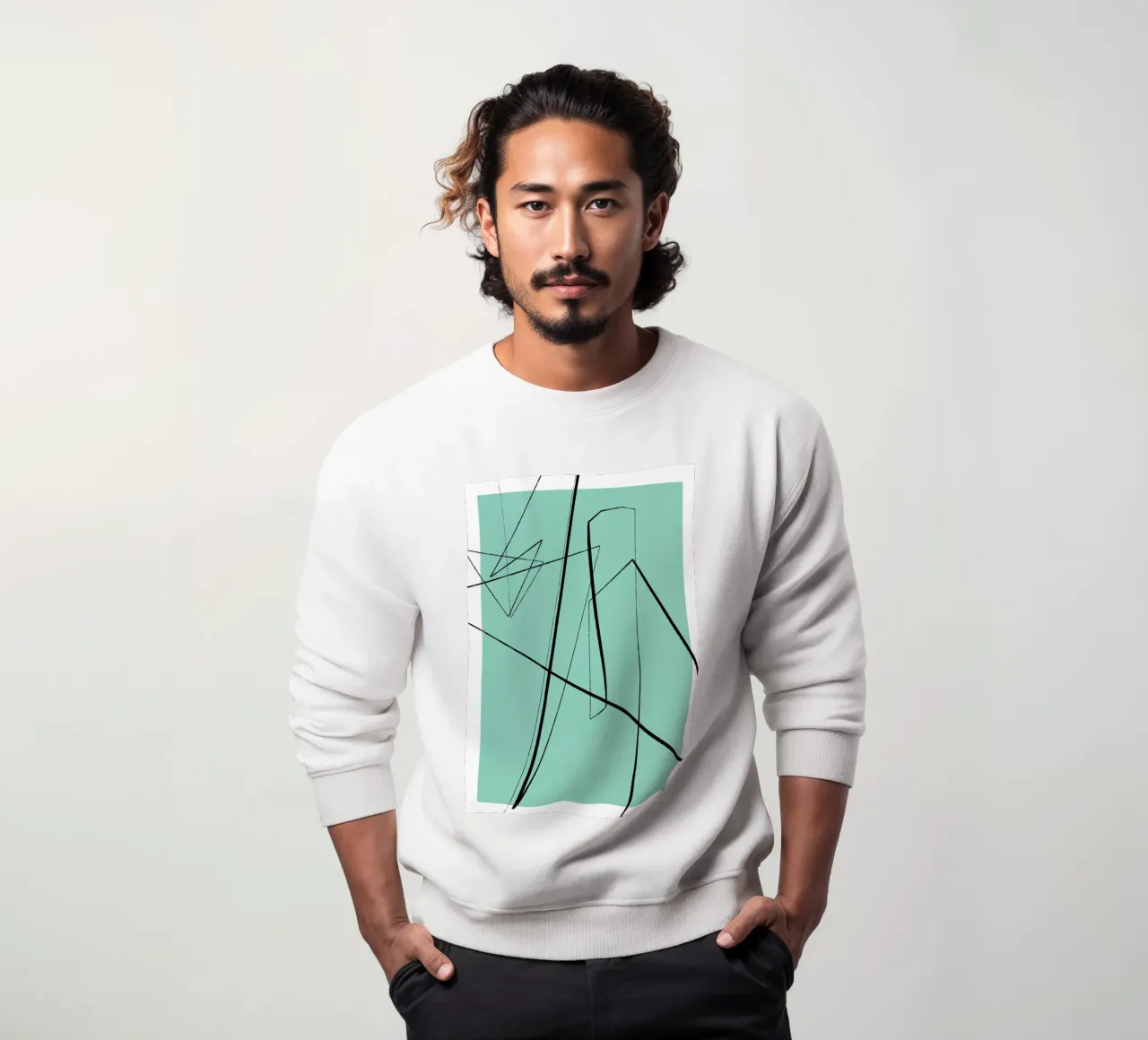 Angular Lines No 3 Sweatshirt von treechild