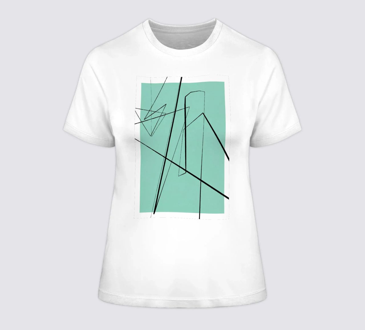 Angular Lines No 3 t-shirt da donna da treechild