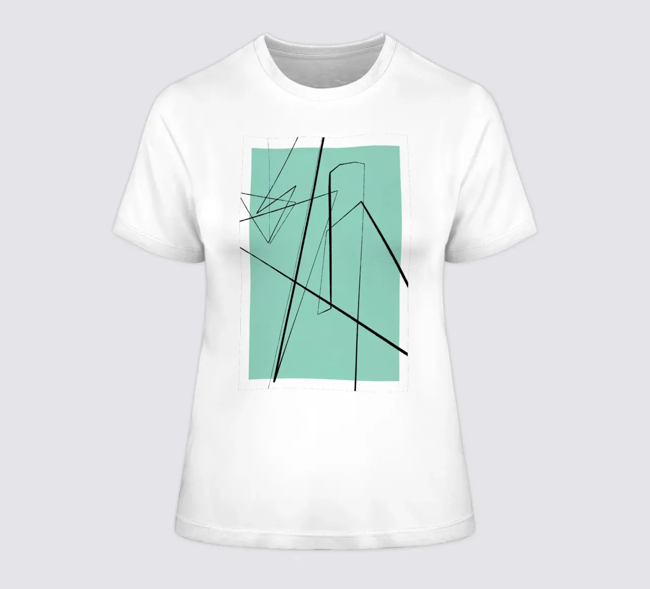 Angular Lines No 3 t-shirt da donna da treechild