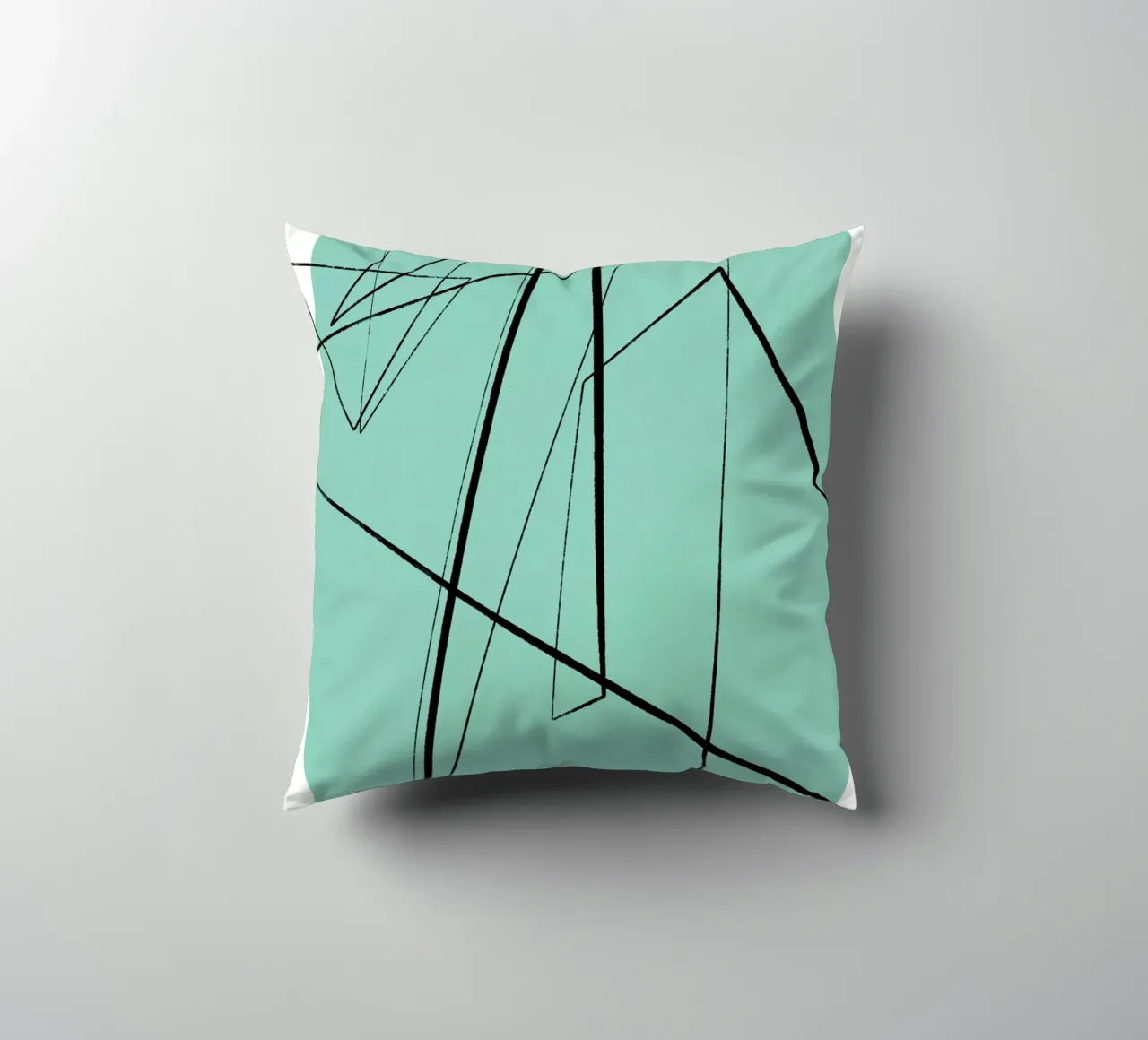Angular Lines No 3 Kissen von treechild
