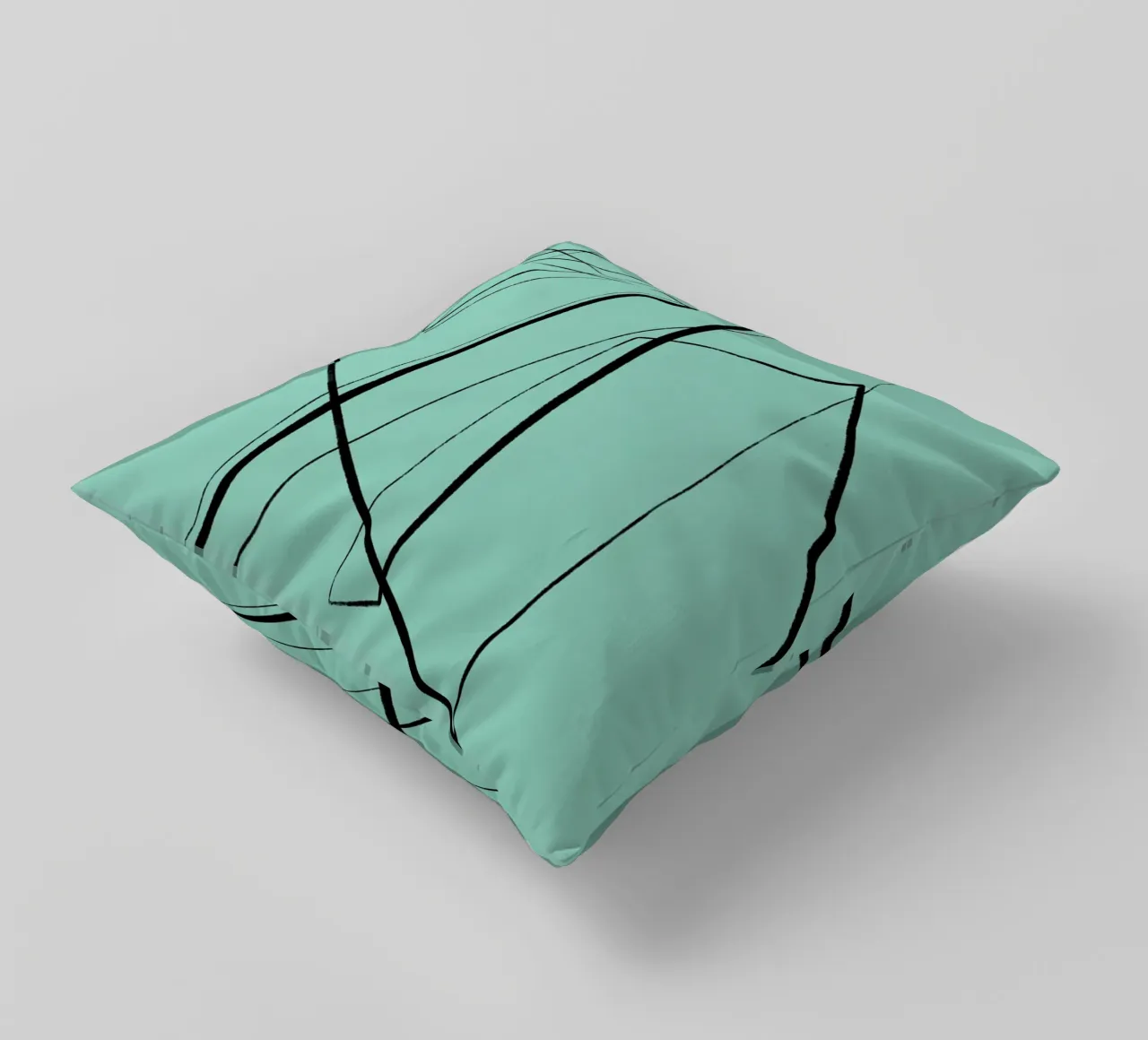 Angular Lines No 3 Kissen von treechild