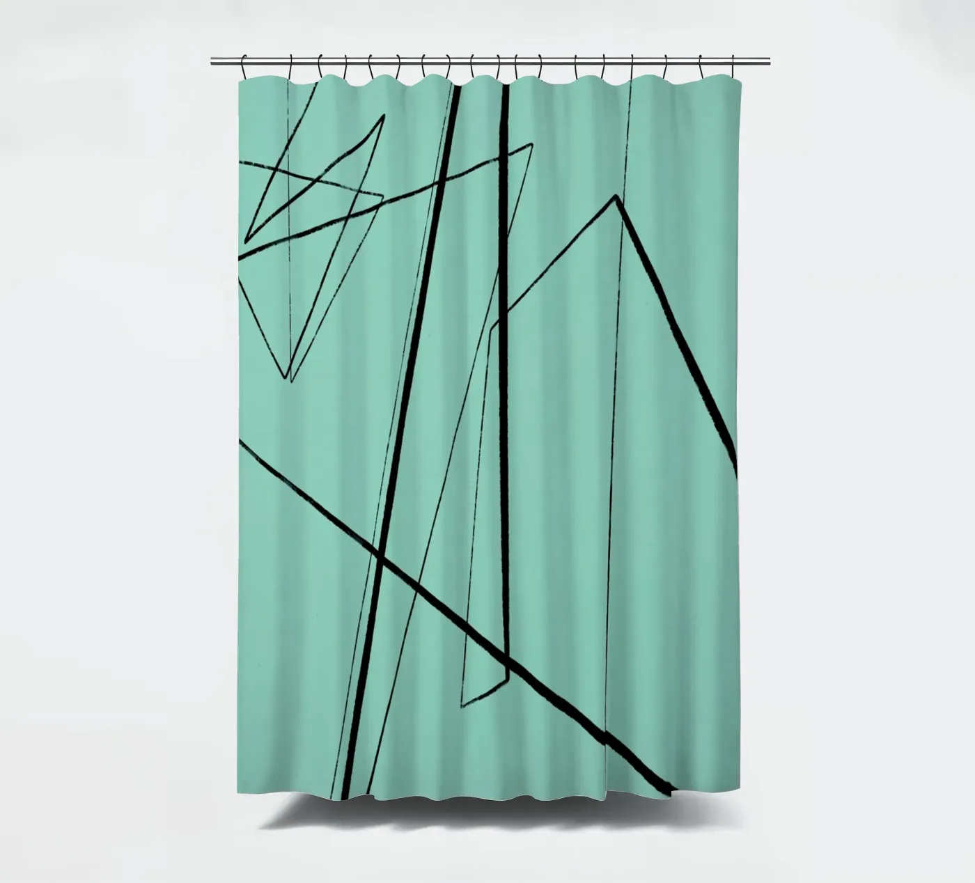 Angular Lines No 3 Duschvorhang von treechild