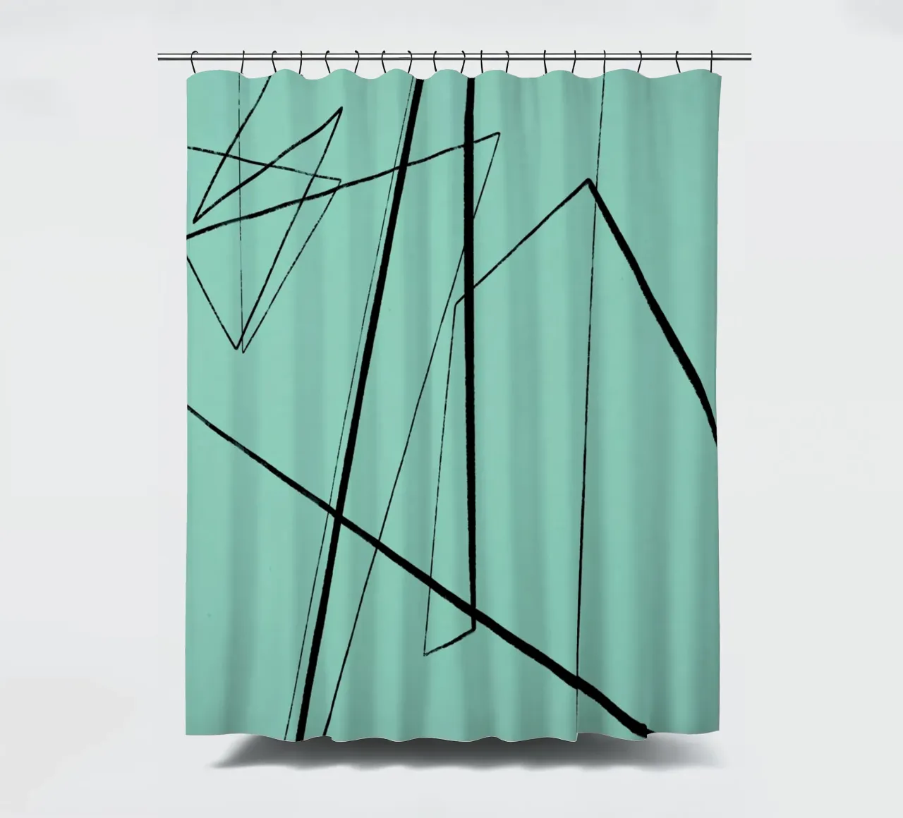Angular Lines No 3 Duschvorhang von treechild