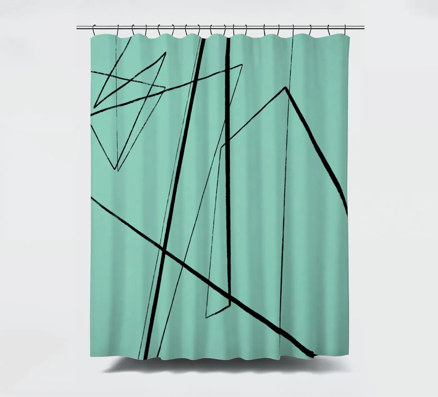 Angular Lines No 3 Duschvorhang von treechild