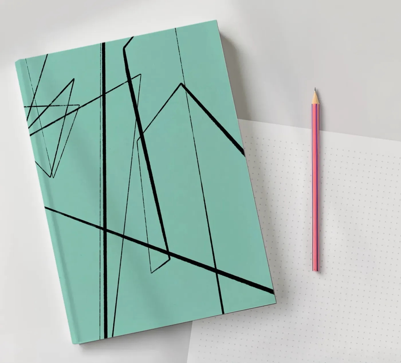 Angular Lines No 3 notebook by treechild