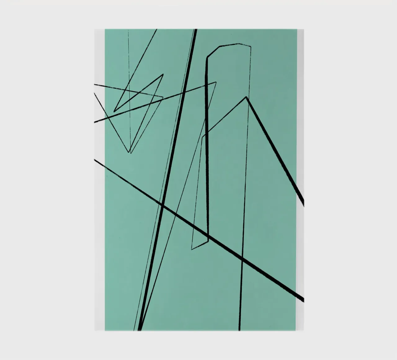 Angular Lines No 3 Notizbuch von treechild