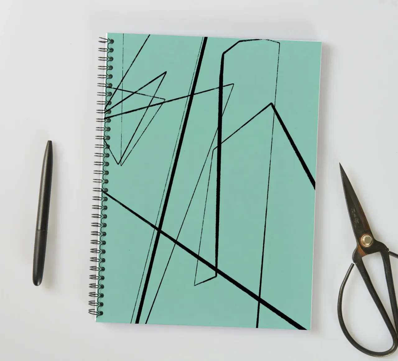 Angular Lines No 3 cuaderno de espiral de treechild