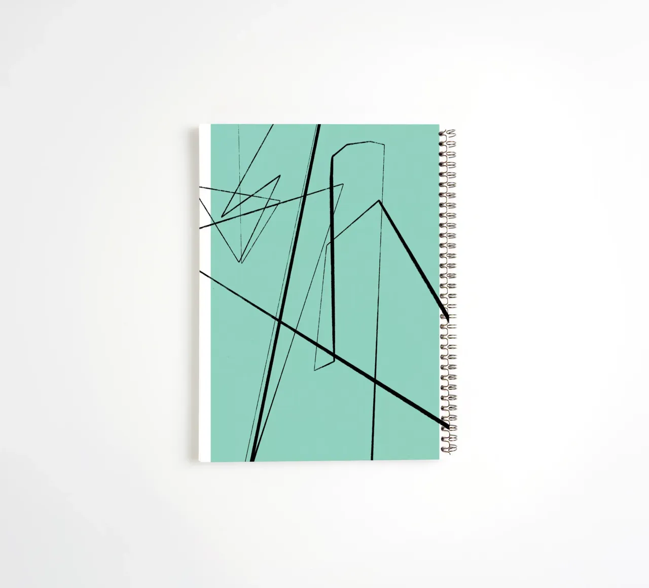 Angular Lines No 3 spiral notebook by treechild