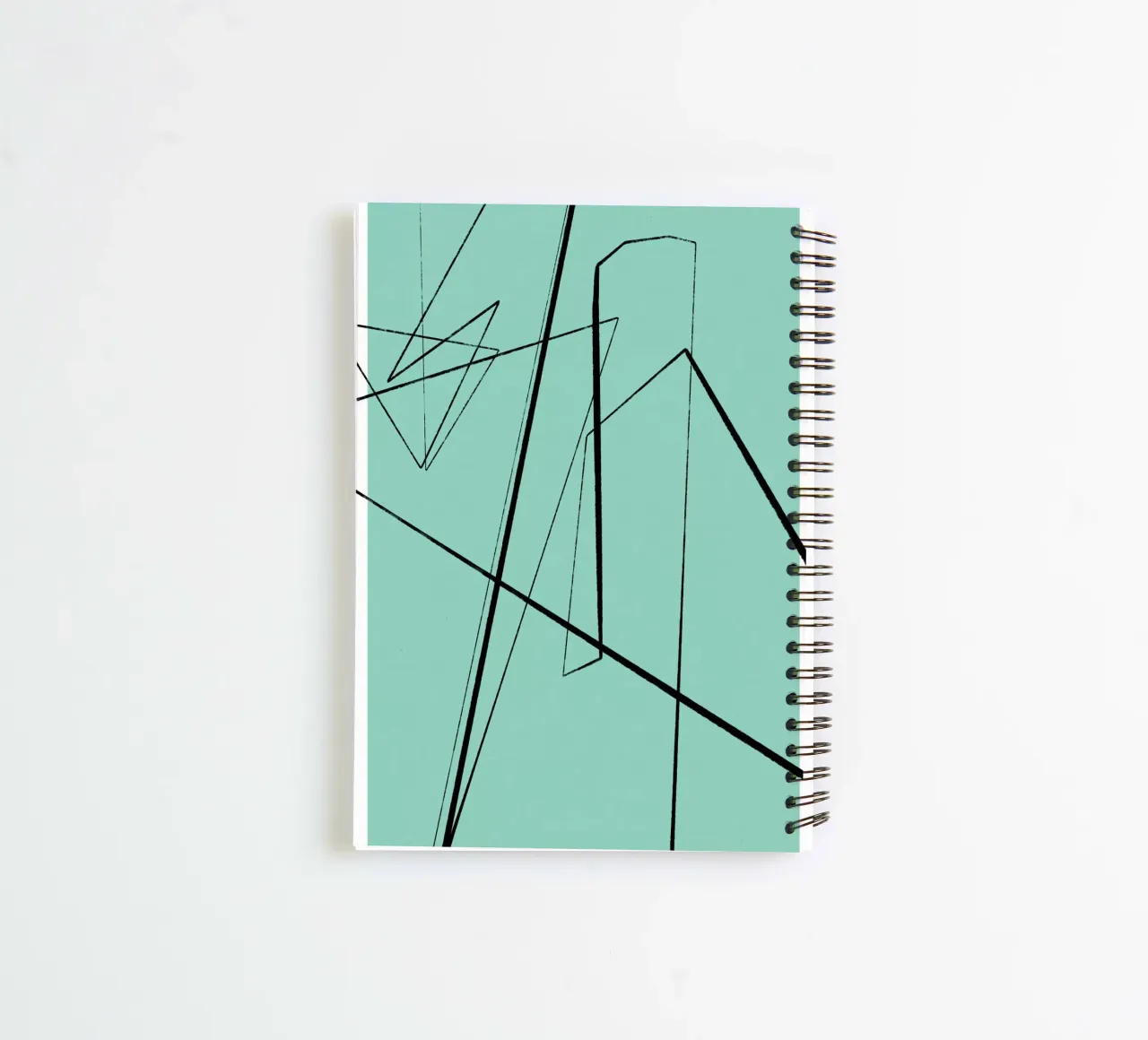 Angular Lines No 3 cuaderno de espiral de treechild