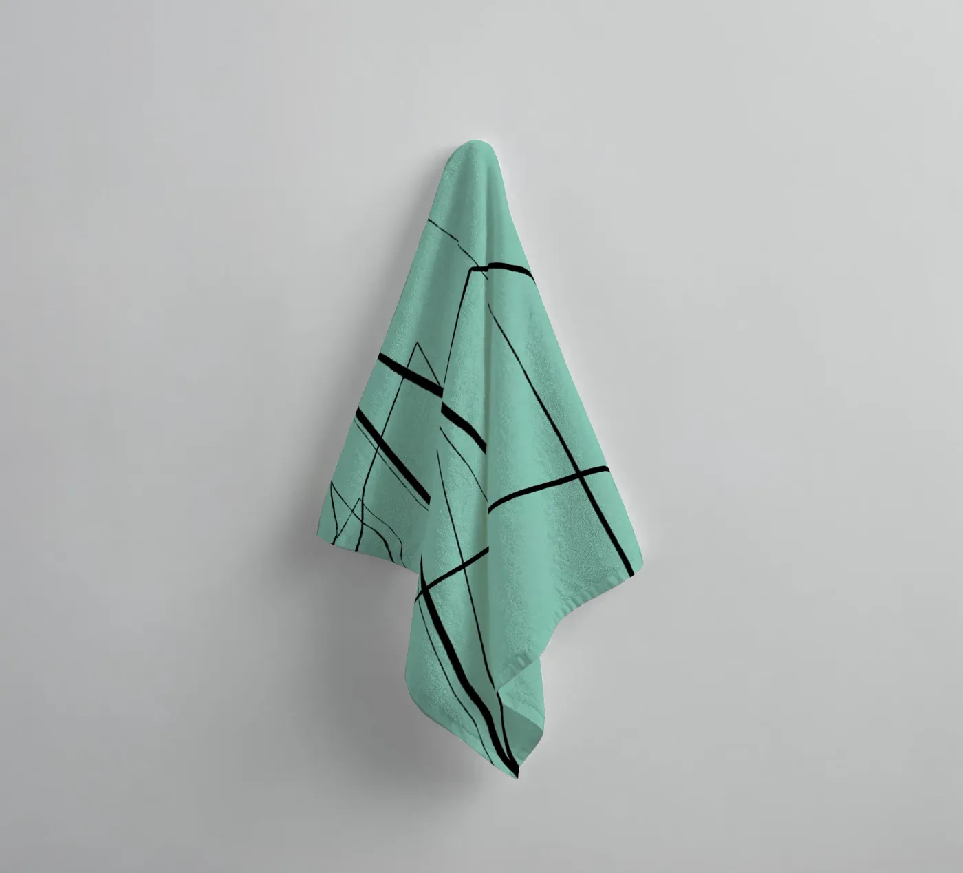 Angular Lines No 3 badhanddoek van treechild