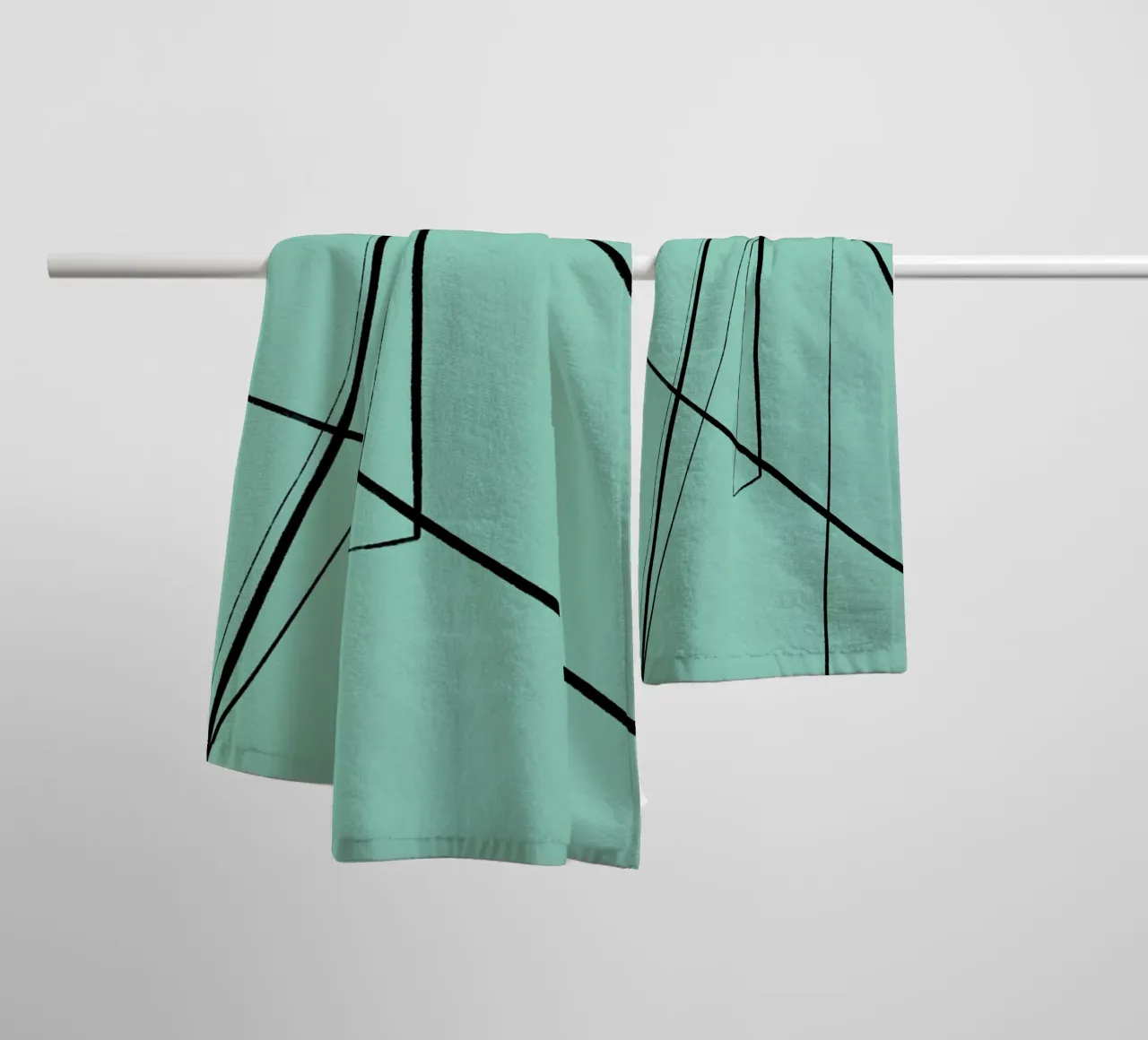 Angular Lines No 3 Handtuch von treechild