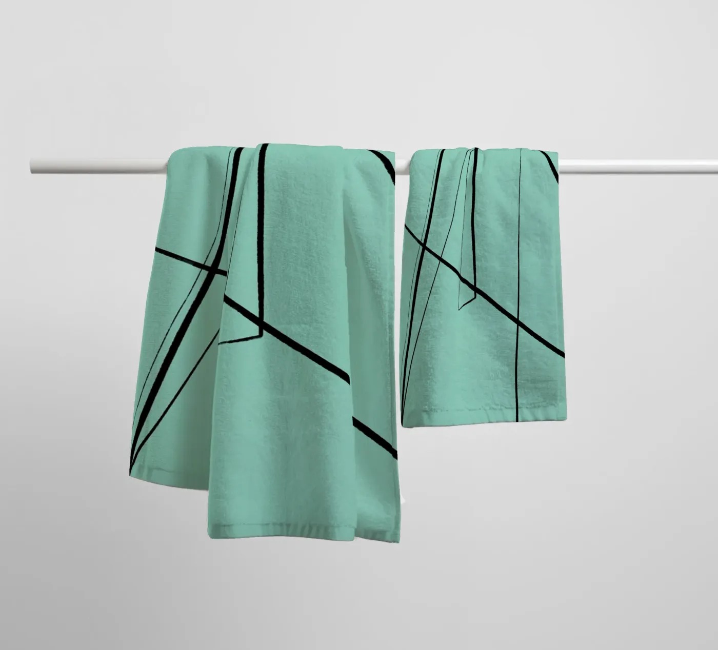 Angular Lines No 3 badhanddoek van treechild