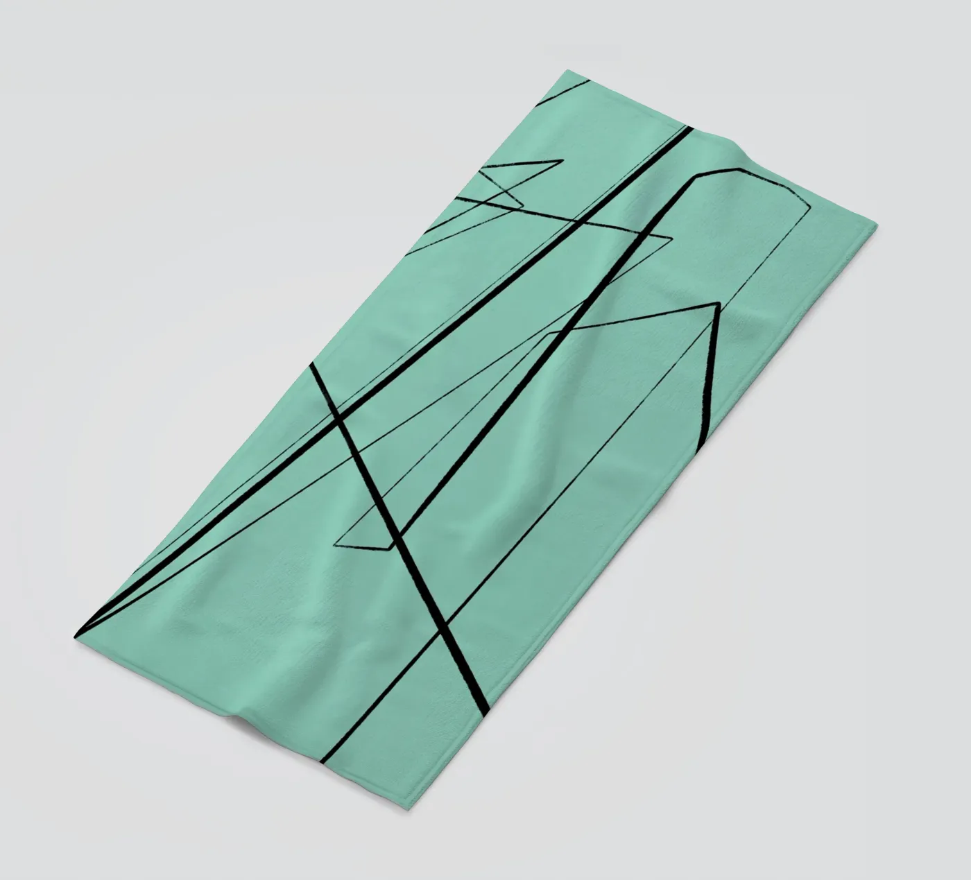 Angular Lines No 3 beach towel by treechild