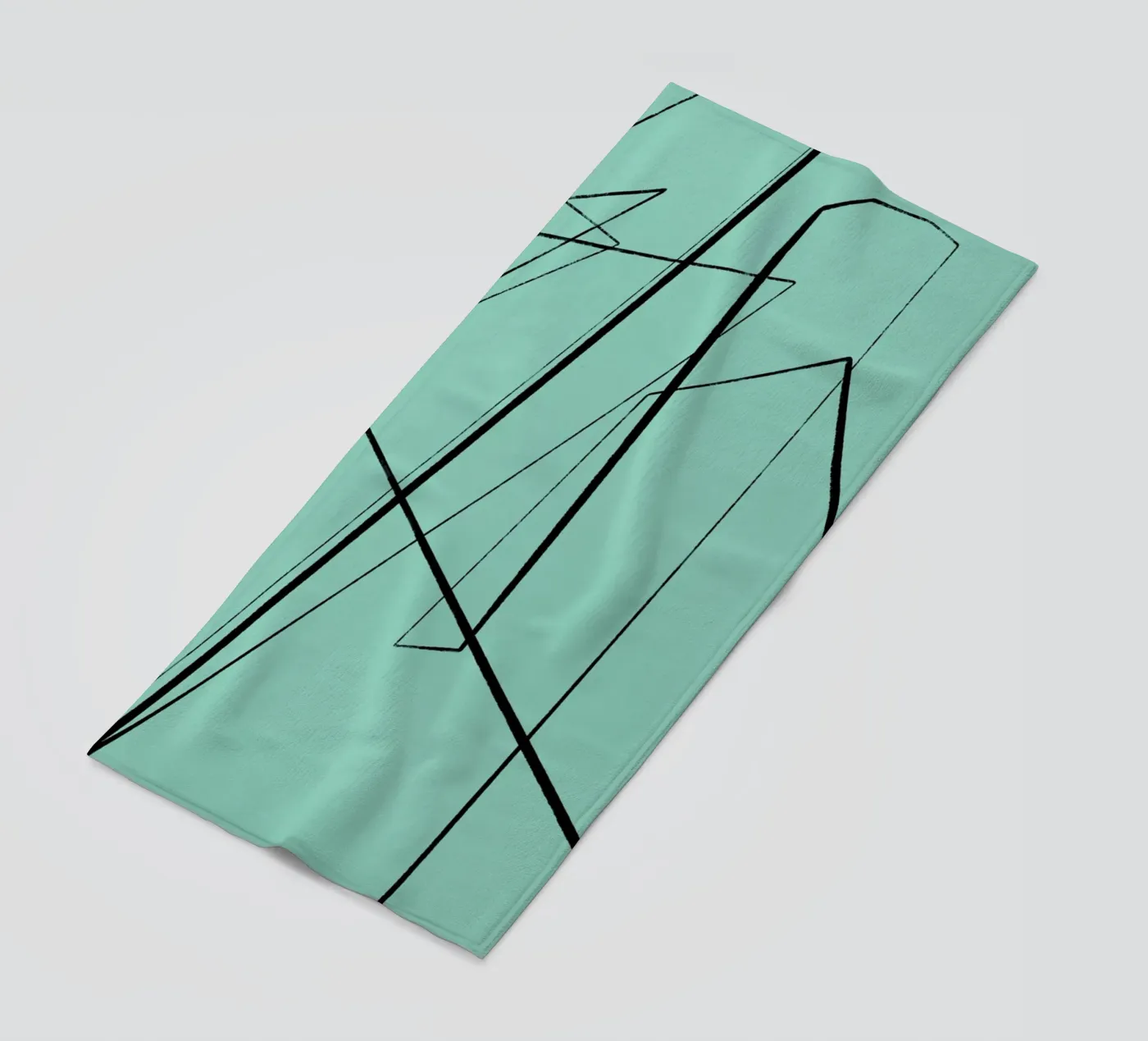 Angular Lines No 3 beach towel by treechild