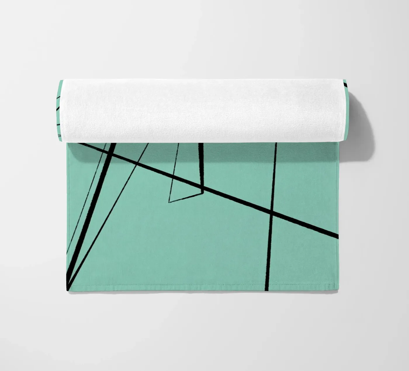 Angular Lines No 3 beach towel by treechild