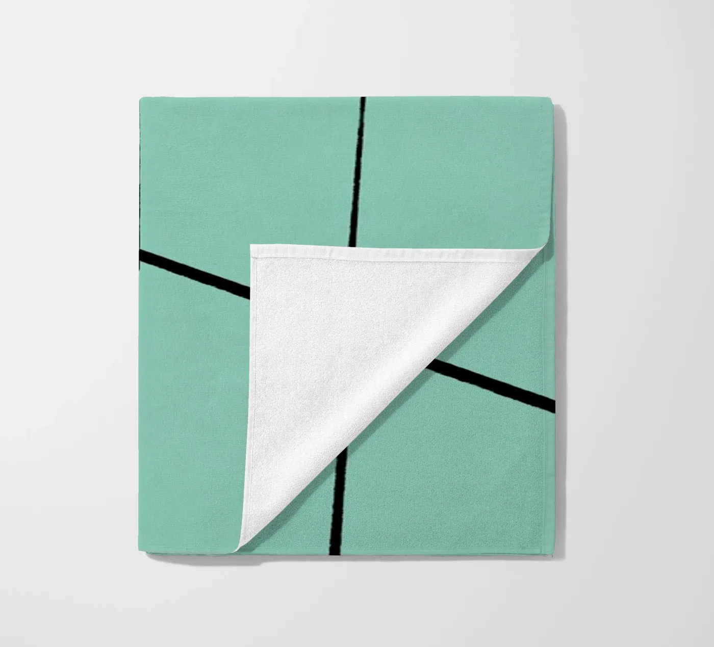Angular Lines No 3 beach towel by treechild